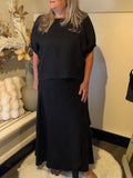 linen skirt Puglia chocolate