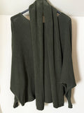 Batwing Trui Fiene met Sjaal Kaki