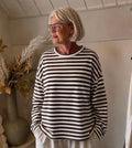 Stripe Shirt Belle bruin/off white classic-beauty-&-fashion