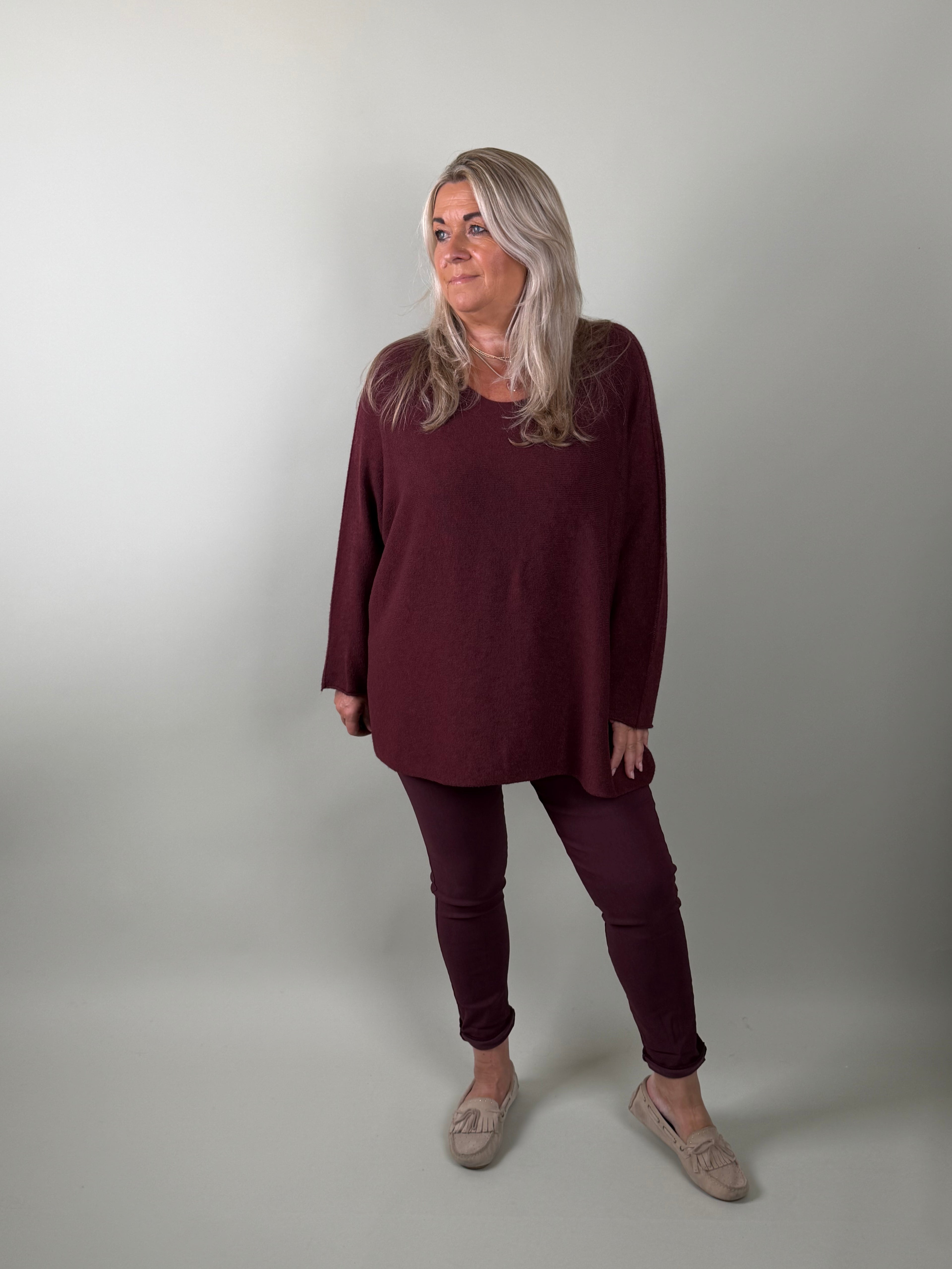 comfy trui Feline Bordeaux Classic Beauty & Fashion
