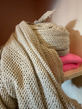 BYPIAS BOHEMIANA CROCHET MESH SCARF SAND