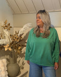 Sweater model  Napels g.groen