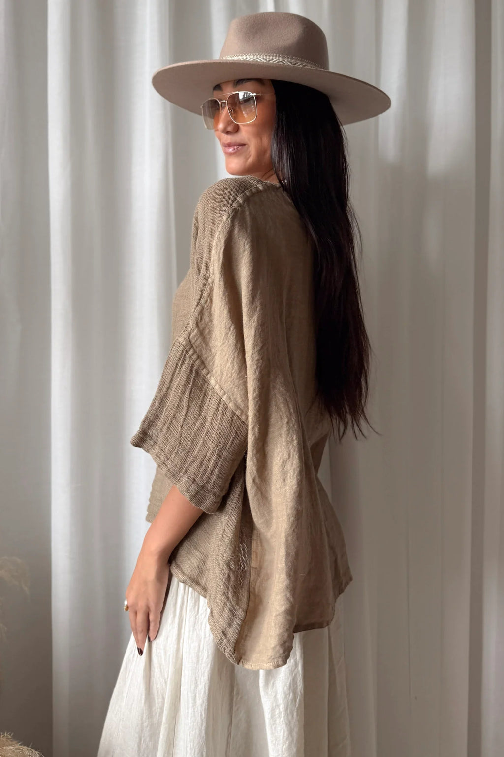 Bypias bohemiana Calize blouse savanna
