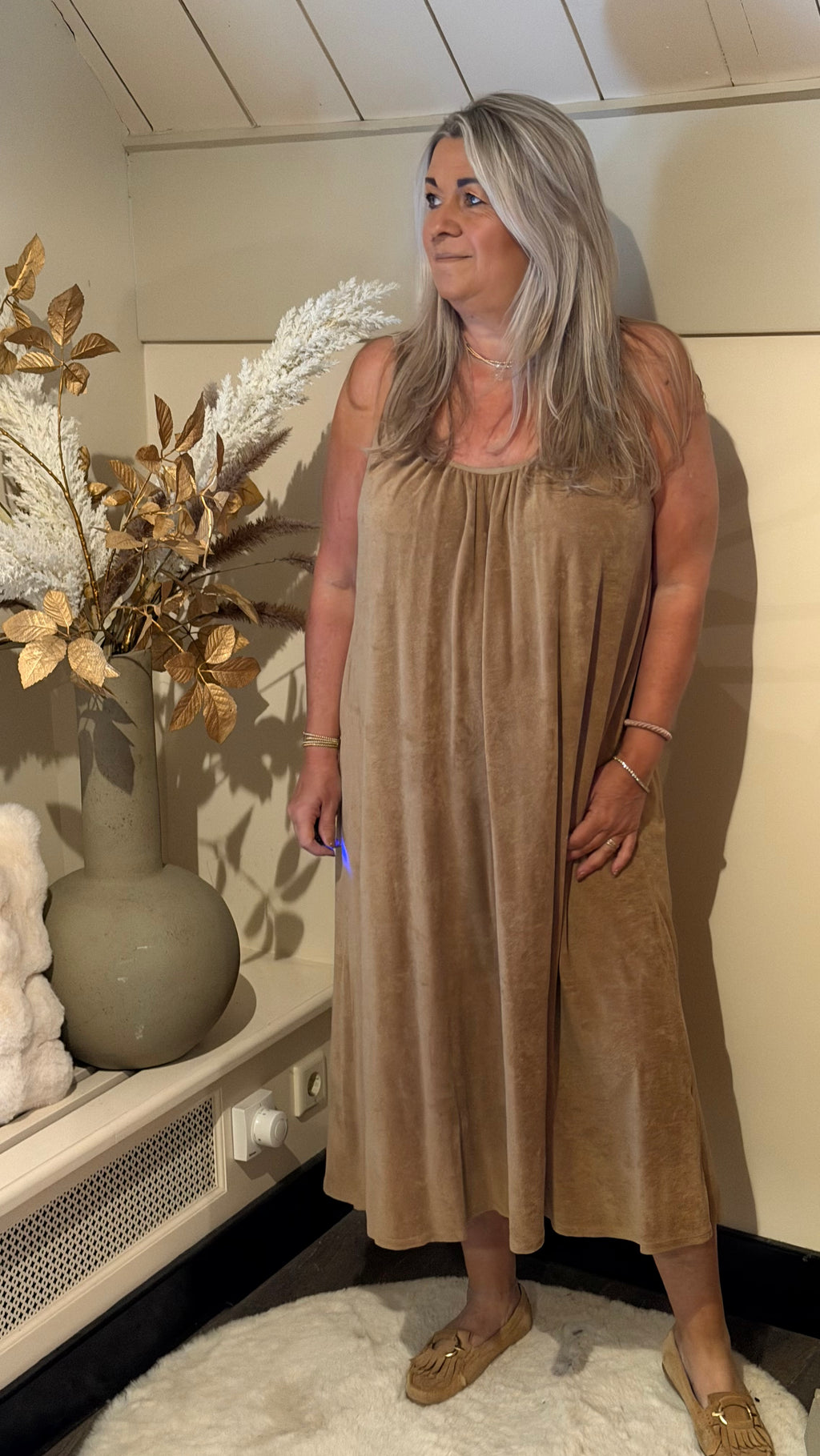 Beachdress model Terry camel