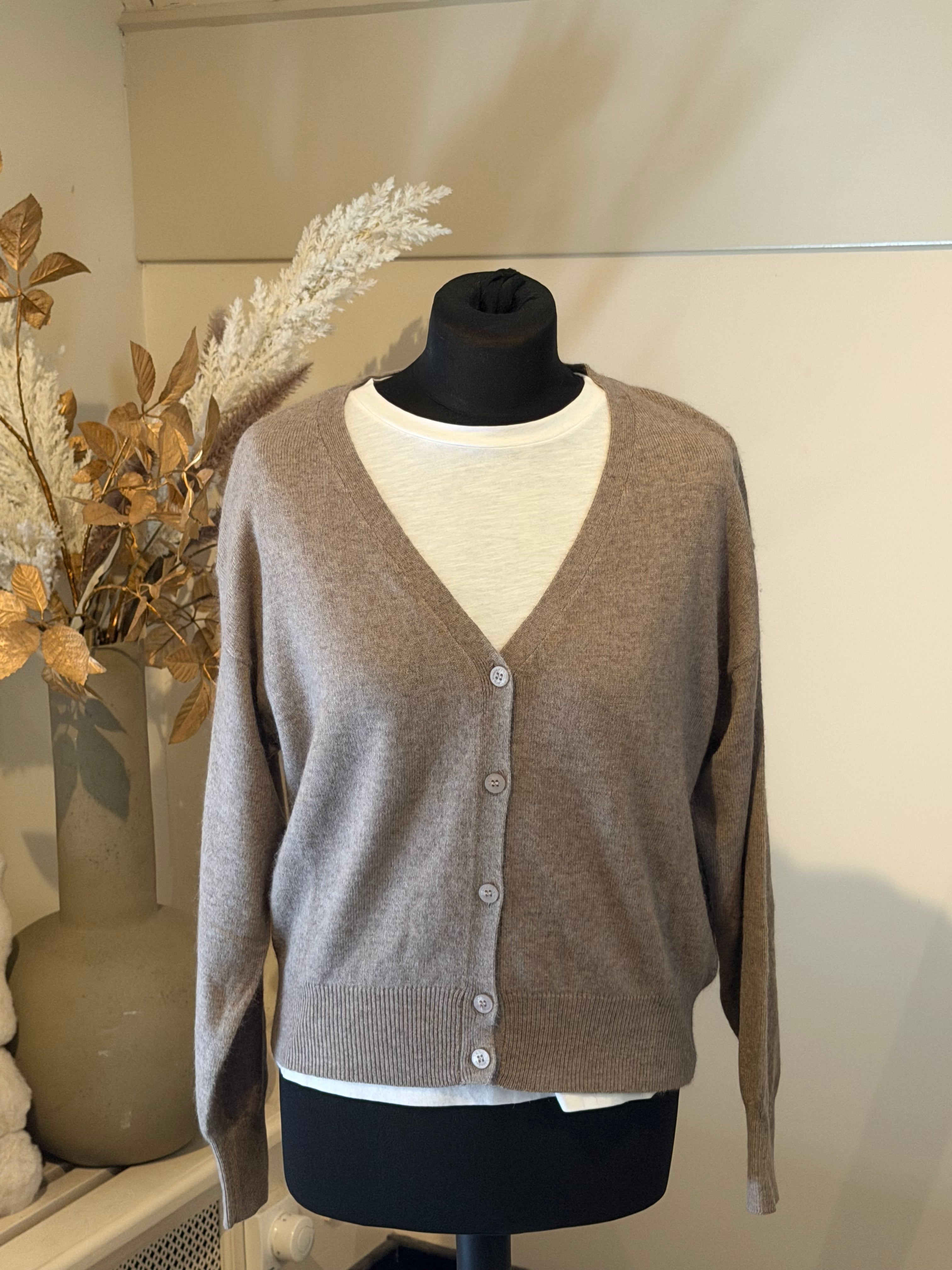 TWNS vest Aspen greige