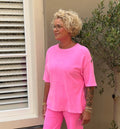 TWNS T-Shirt Brooklyn neon pink