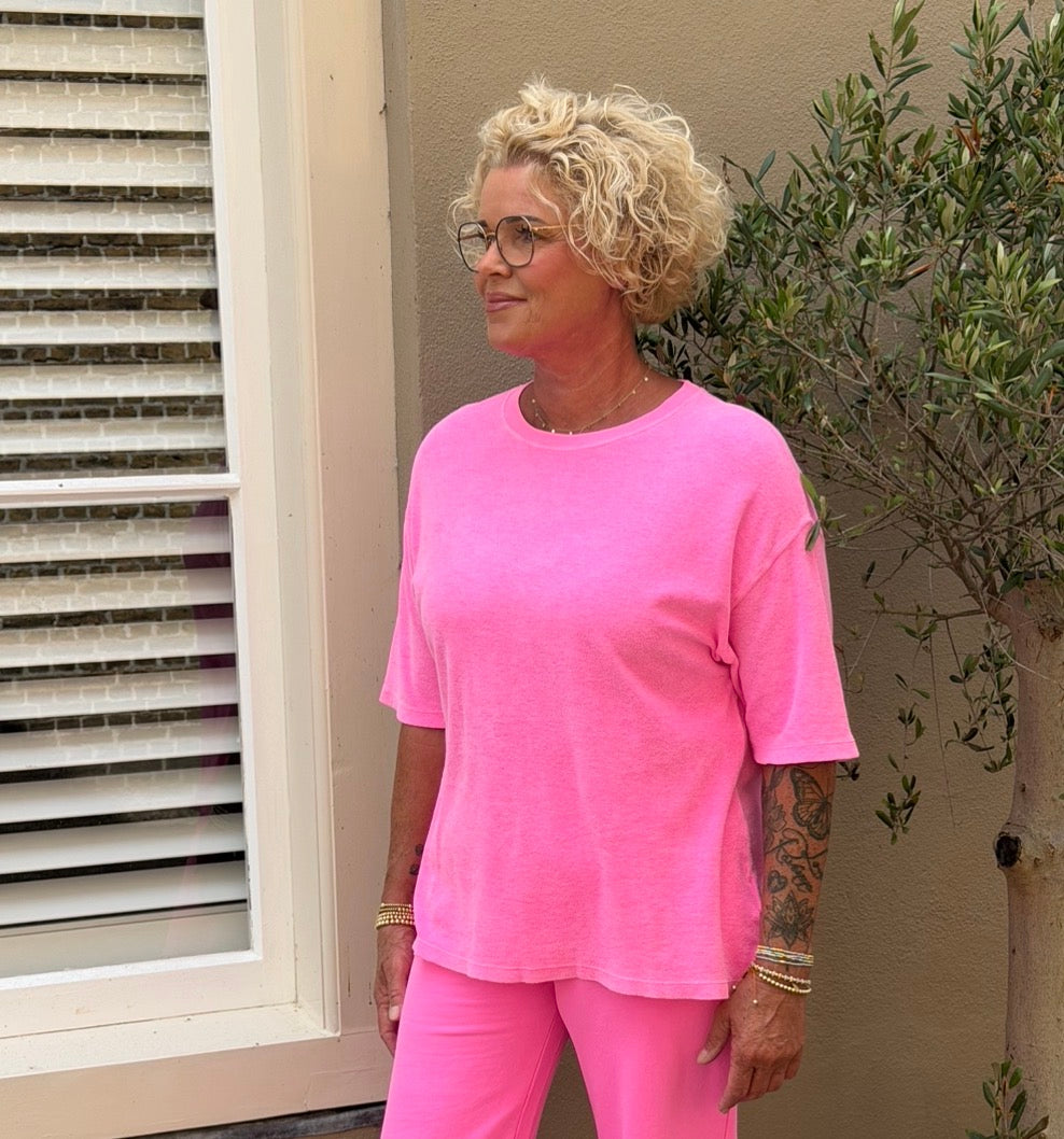 TWNS T-Shirt Brooklyn neon pink