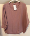 Sweater model  Napels old pink