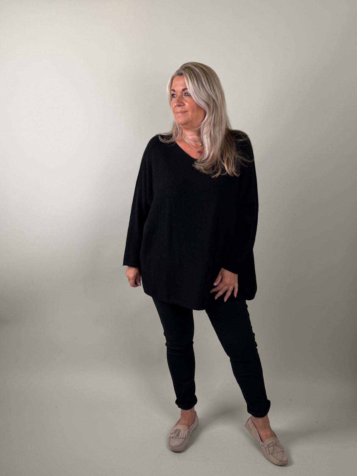 comfy trui Feline Zwart Classic Beauty & Fashion