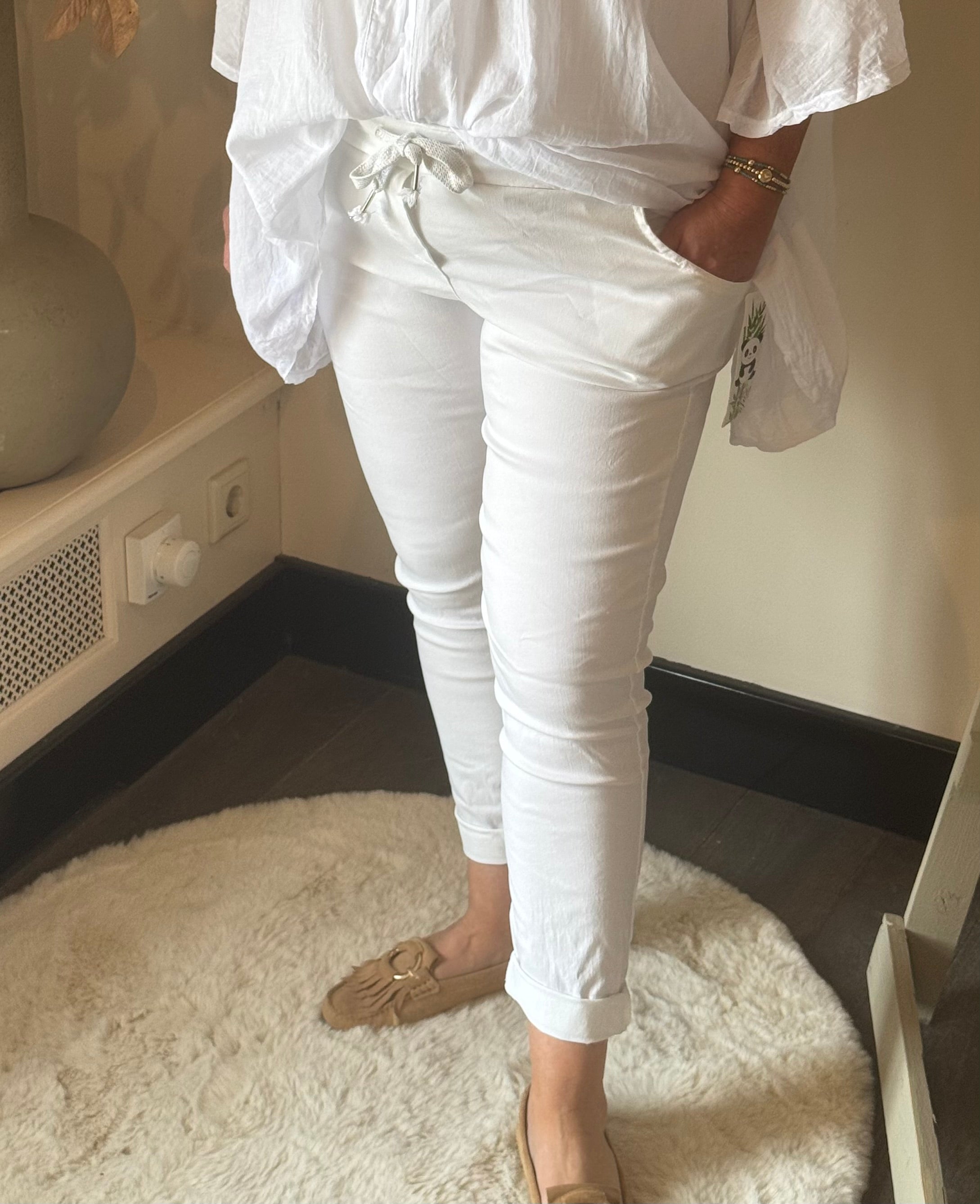 Jog pants Pammie wit