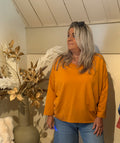 Sweater model  Napels oranje