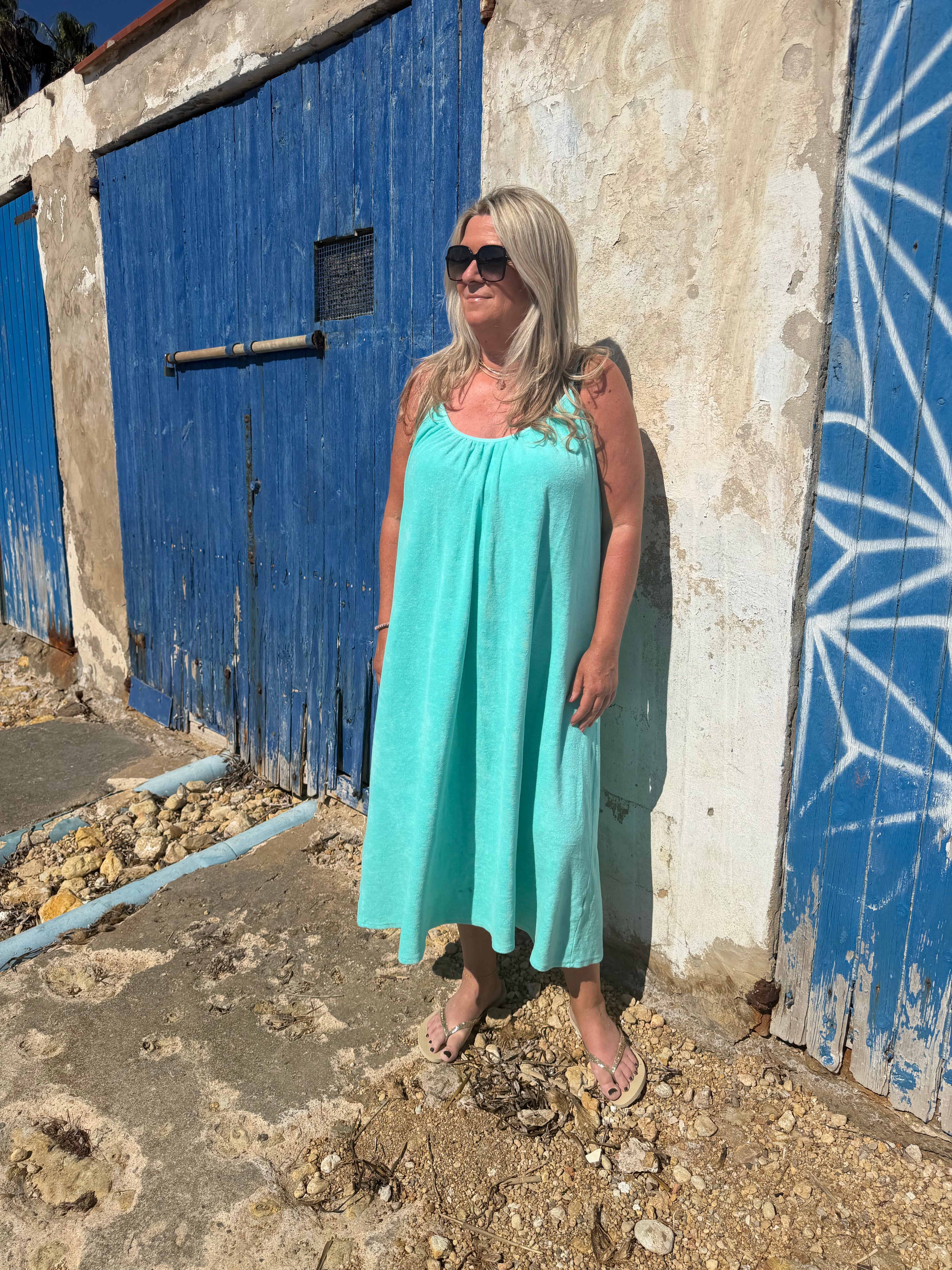 Beachdress model Terry turquoise