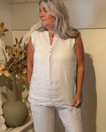 Linen top Saar beige