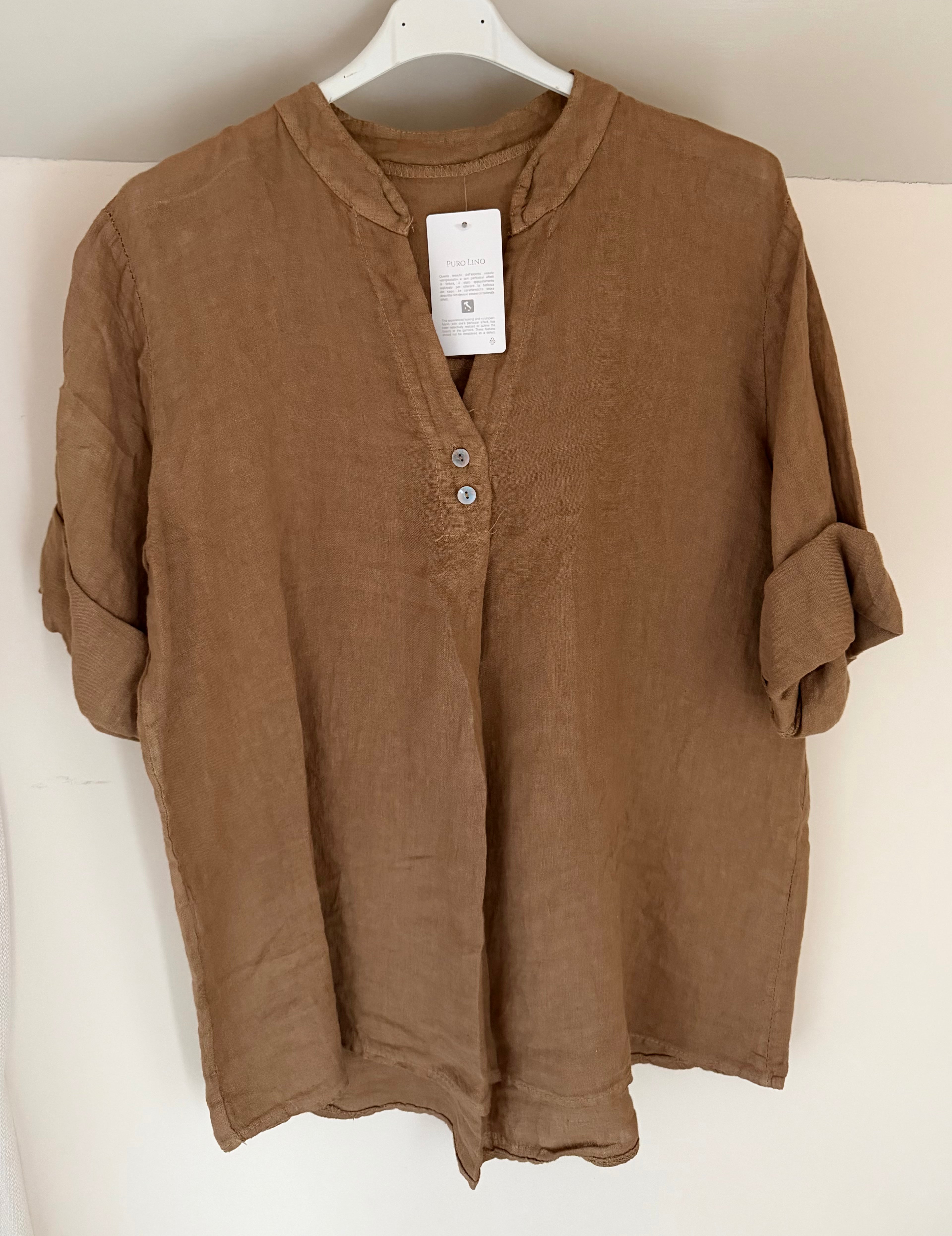 Linen blouse Ellen white