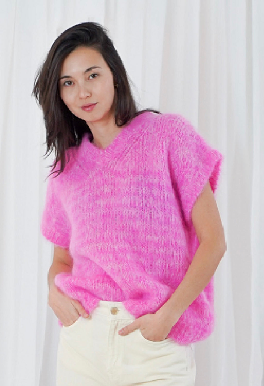 TWNS sweater Kanoa pink snow