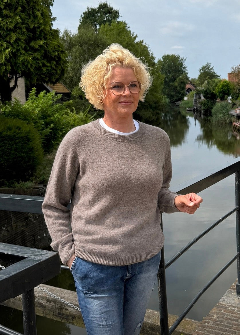 TWNS sweater pull over Denver Greige