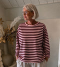 Stripe Shirt Belle Burgundy