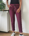 Jog pants Pammie Bordeaux classic-beauty-&-fashion