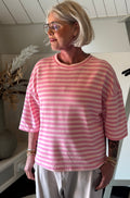 Top Lia streep pink