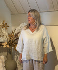 linnen blouse model Santorini beige