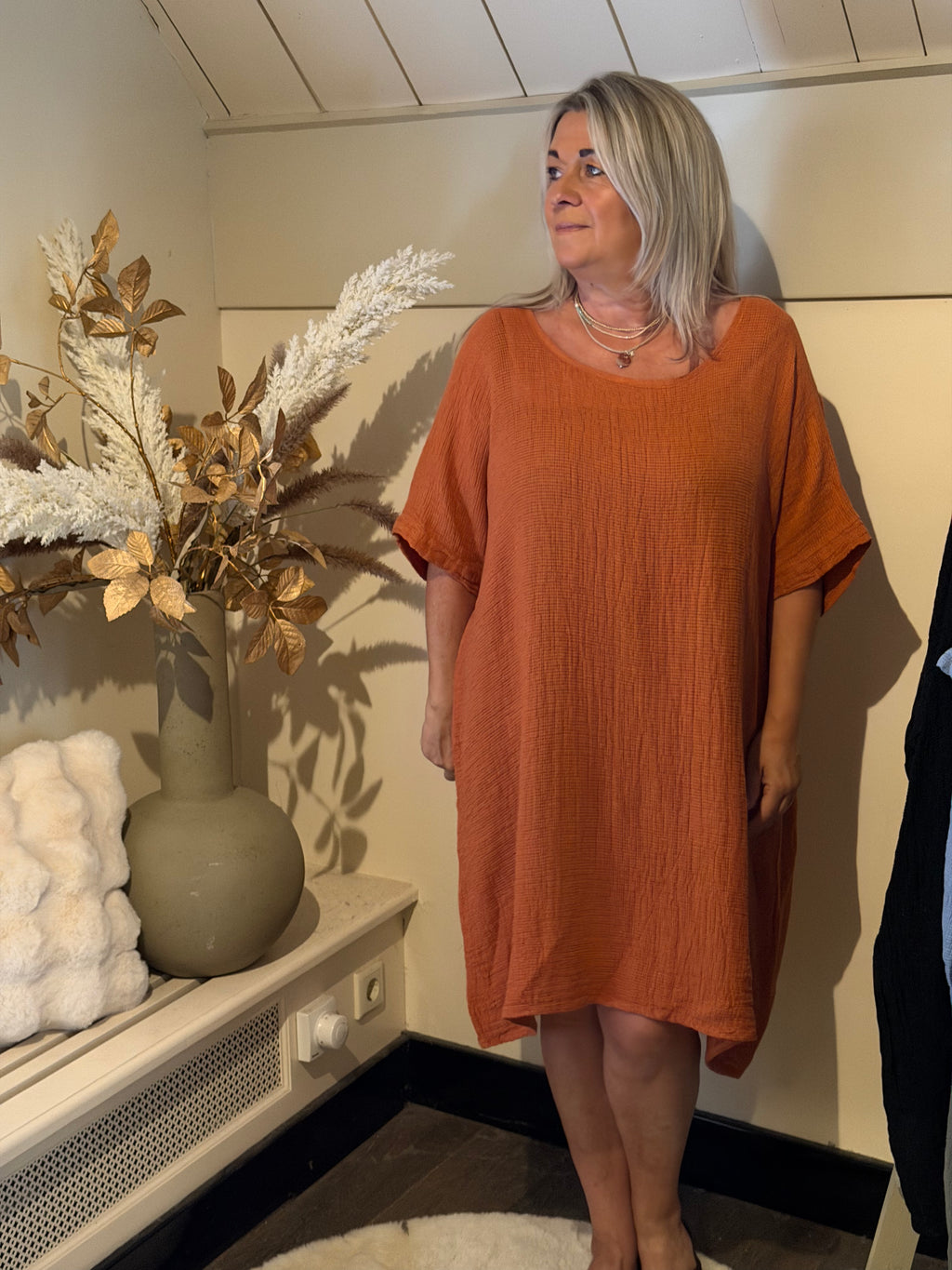 Linnen mix dress Summer terra