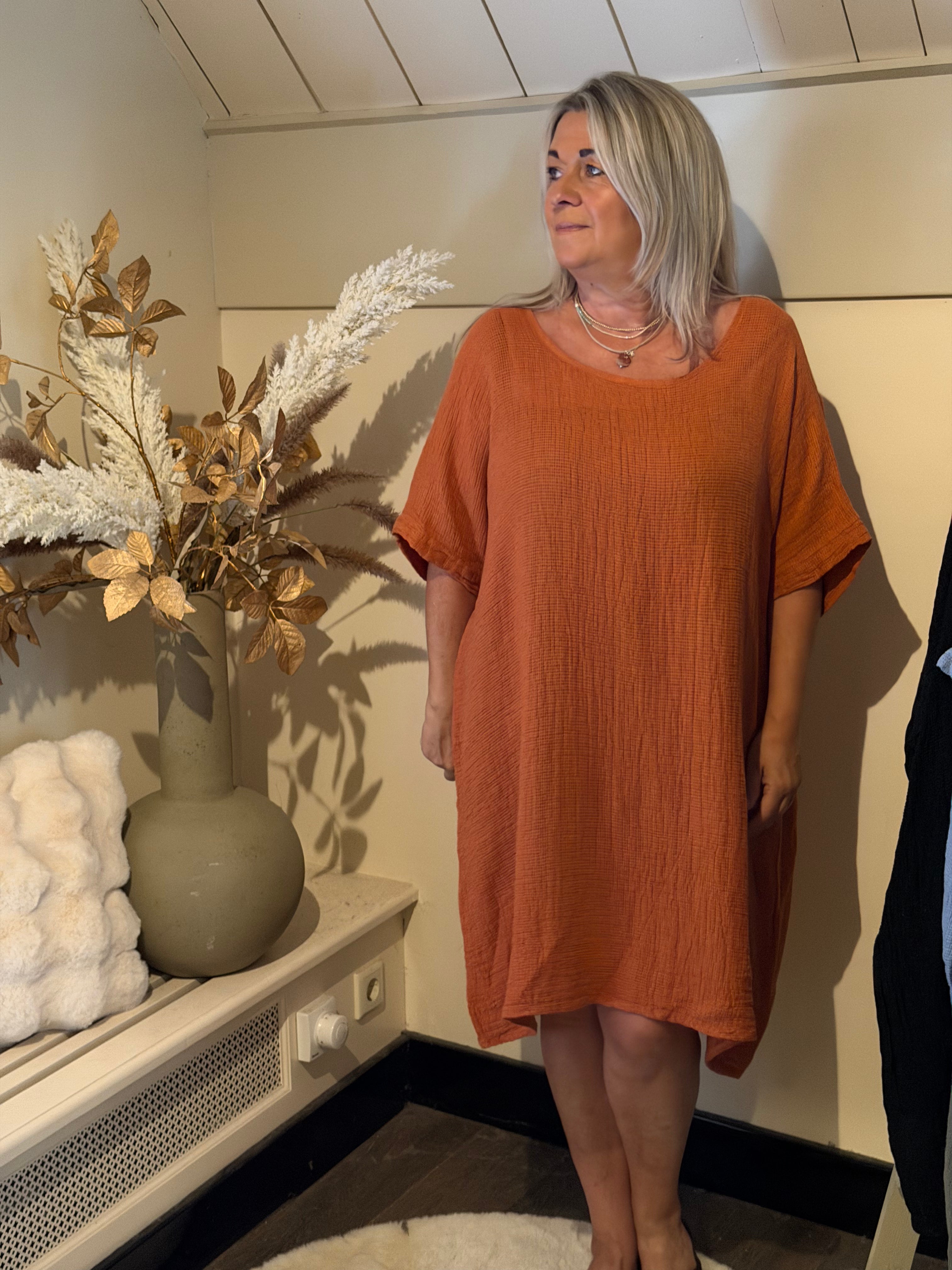 Linnen mix dress Summer terra