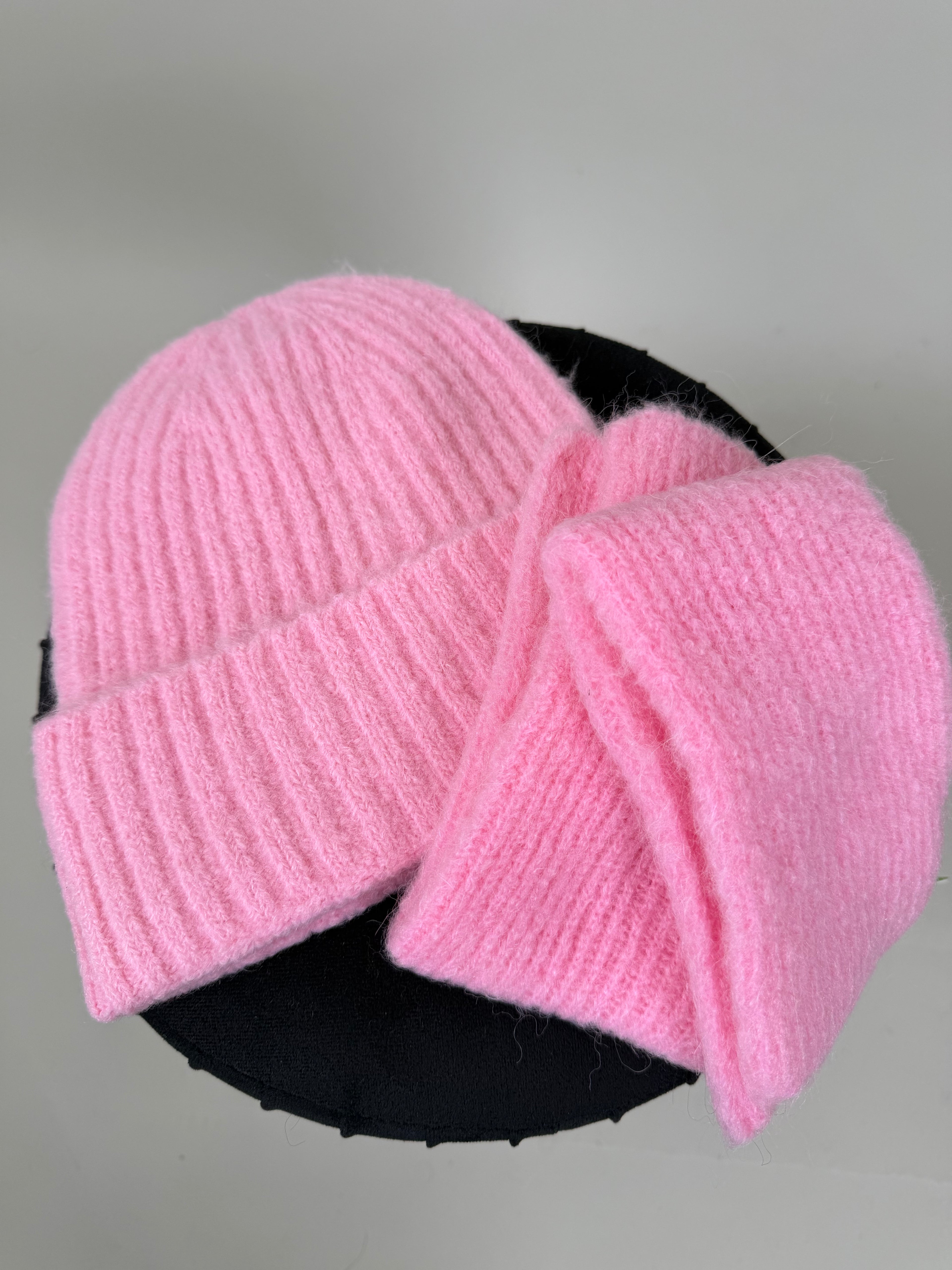 Sjaal model Softy in Pink incl beanie & handwarmers