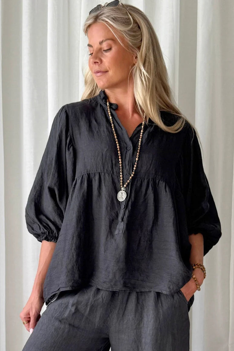Bypias bohemiana blouse Alice Smoke