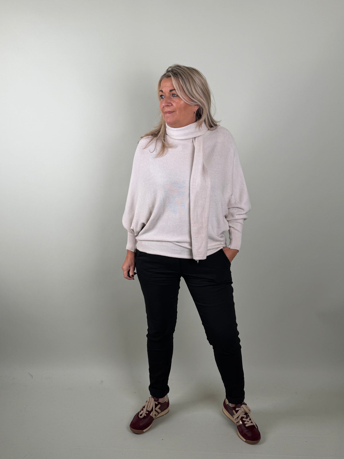 Batwing Trui Fiene Met Sjaal