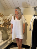 Tuniek-Jurk model Gertrudis wit