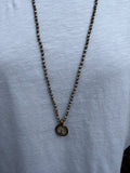BOHO KETTING BUDDHA 20 4 MM CRYSTAL MUD GOLD Classic Beauty & Fashion