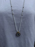 BOHO KETTING HEART 4 MM CRYSTAL WHITE GOLD Classic Beauty & Fashion