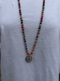 BOHO KETTING HEART 6 MM MIX JASPER Classic Beauty & Fashion