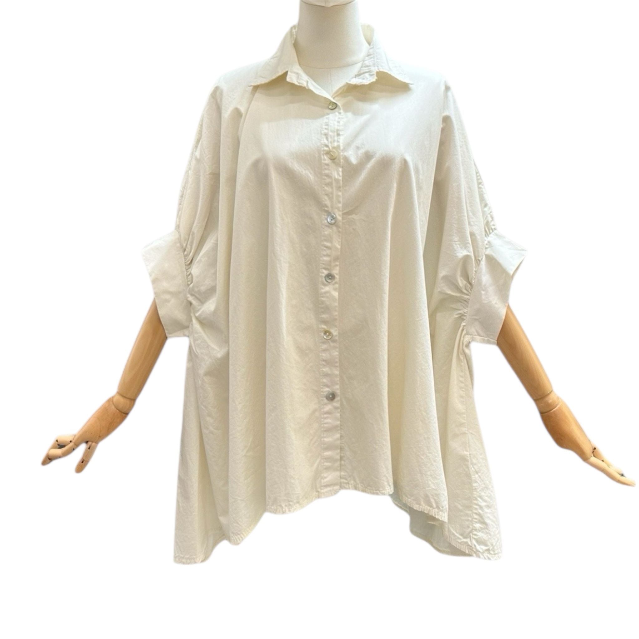 COTTON BLOUSE MANOU ECRU BEIGE