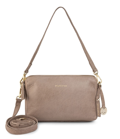 BAG2BAG LEDEREN TAS NICE GREY-GOLD