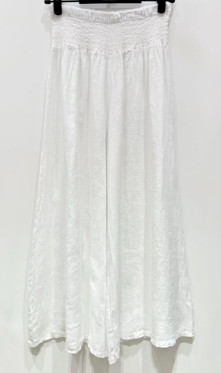 Linnen broek Noor white