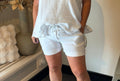 Korte Stretchbroek Pammie wit