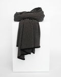 Sjaalmania Cosy Chic Sjaal Stripes Black/ Brown Melee