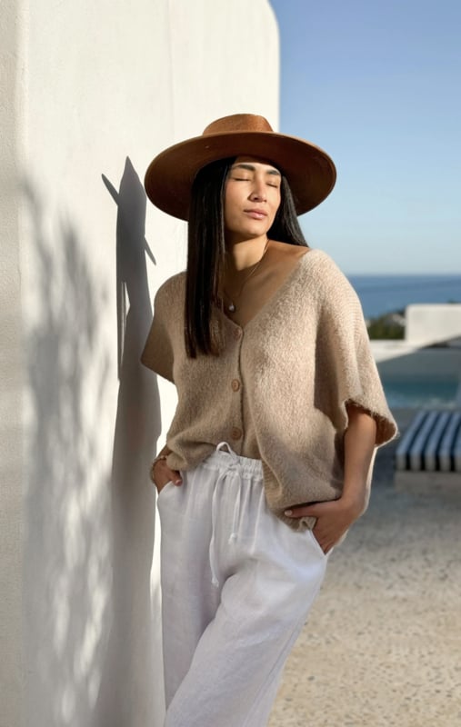 BYPIAS  BOHEMIANA  VEST ALBA BEIGE