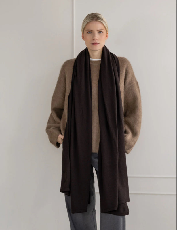 Sjaalmania Cosy Chic Sjaal Dark Brown