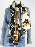Sjaal Sisly Beige / Zwart