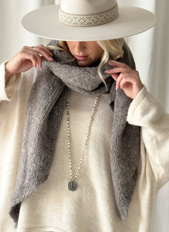 BYPIAS MEA SCARF TAUPE