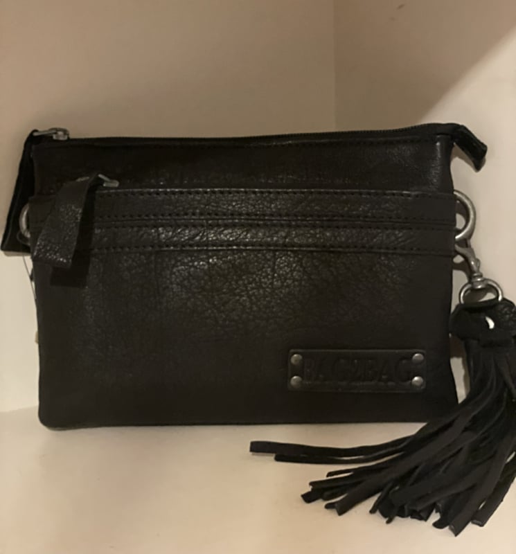 Bag2Bag Tas leder Cove Zwart