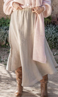 BYPIAS LINNEN EXPLORER SKIRT NATUREL