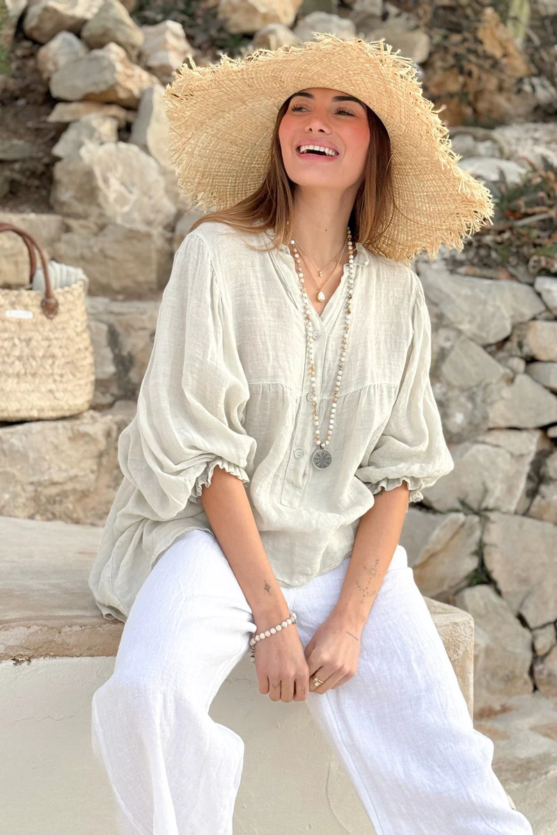 Bypias bohemiana blouse Alice sand