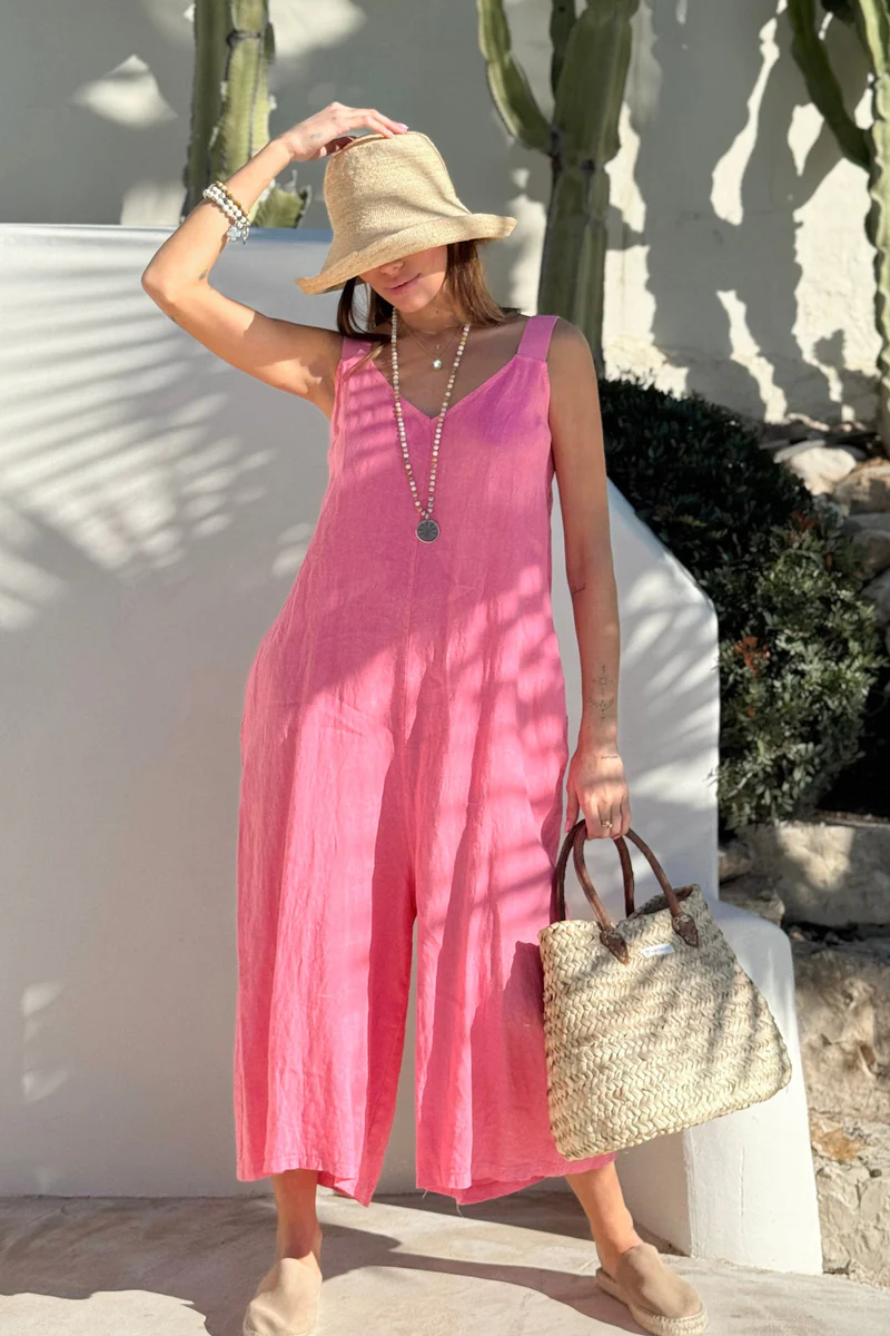 BYPIAS BOHEMIANA ARLITTA JUMPSUIT malibu pink