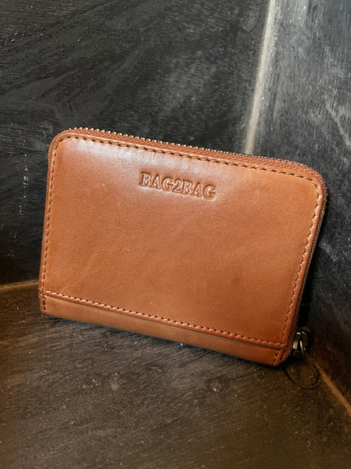 Bag2Bag Portemonnee leder Devin Cognac