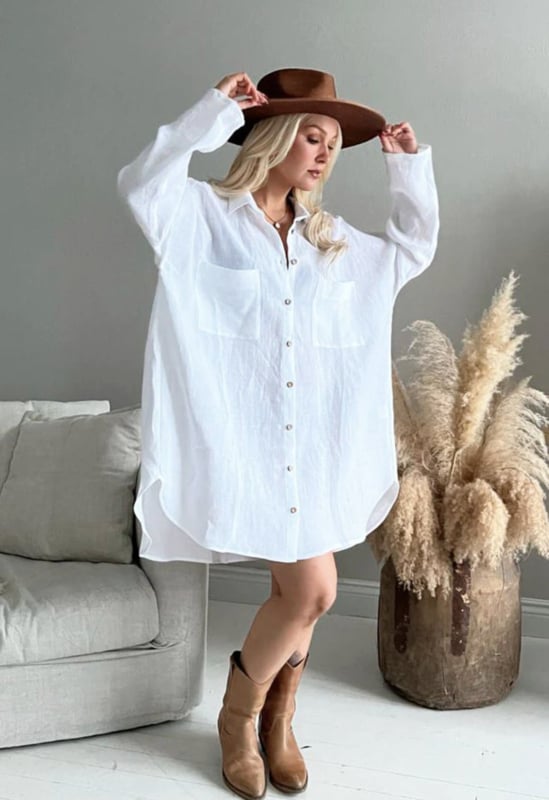 BYPIAS BOHIEMIANA.BLOUSE SLOW LIFE WHITE