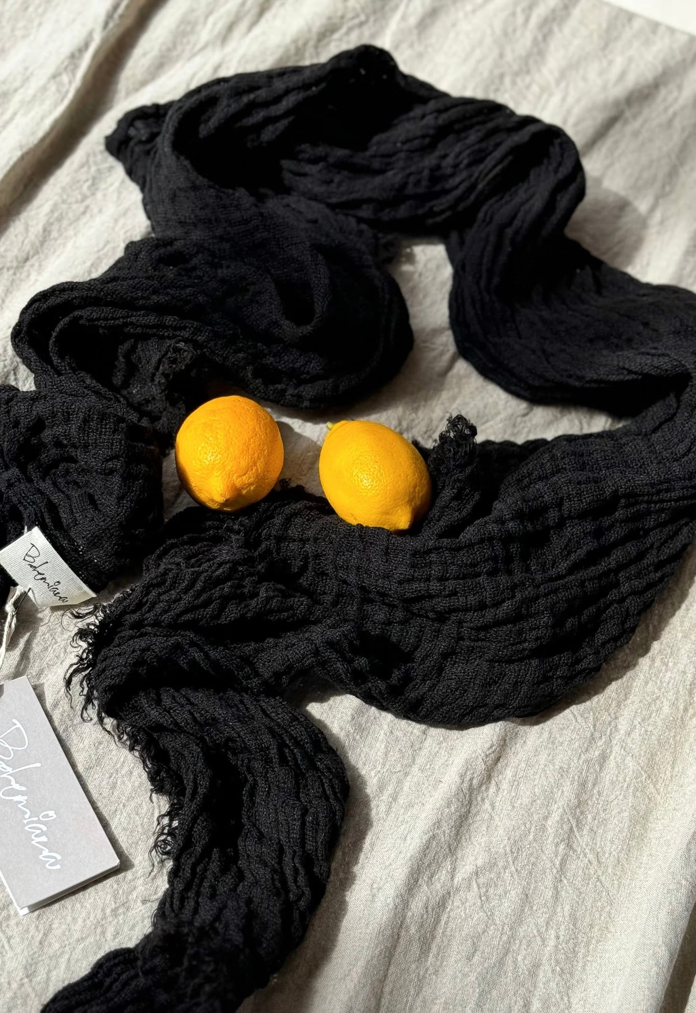 BYPIAS BOHEMIANA  BOHO MESH SJAAL BLACK