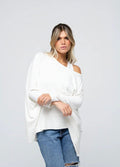Top Beatrice oversized taupe